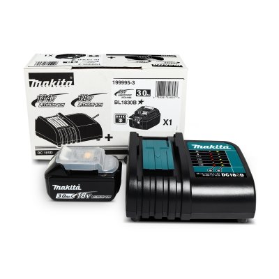 ชุดแบตเตอรี่และแท่นชาร์จ MAKITA 18V รุ่น BL1830B + DC18SD