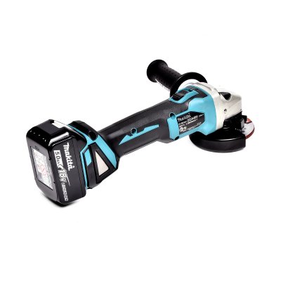 ชุดแบตเตอรี่และแท่นชาร์จคู่ MAKITA รุ่น MKP4PT1831 (BL1850B x3 + แท่นชาร์จ DUO + เครื่องเจียร DGA)