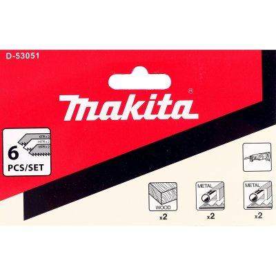 ชุดใบเลื่อยชัก 6 ใบ MAKITA รุ่น D-53051