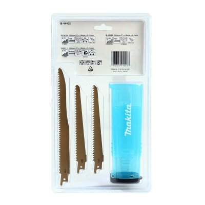 ชุดใบเลื่อยชักตัดไม้ 6 ใบ MAKITA รุ่น B-44432 (RECIPRO SAW BLADE CASE A)