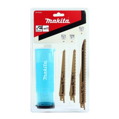 ชุดใบเลื่อยชักตัดไม้ 6 ใบ MAKITA รุ่น B-44432 (RECIPRO SAW BLADE CASE A)