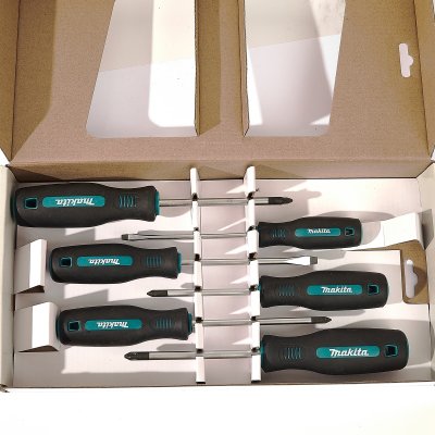 ชุดไขควงแฉก (PH/PZ) + แบน (SL) MAKITA รุ่น MPE-13524 6 PCS