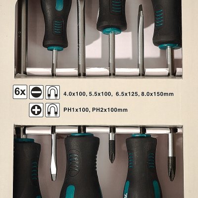 ชุดไขควงแฉก (PH) + แบน (SL) MAKITA รุ่น MPE-13518 6 PCS