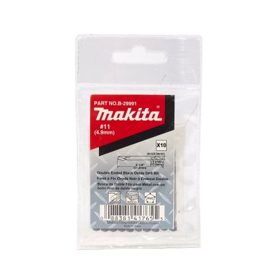 ดอกสว่าน 2 หัว HSS #11 (สำหรับรีเว็ท NO.6) MAKITA รุ่น MPB-29991 (10PCS/1PAC)