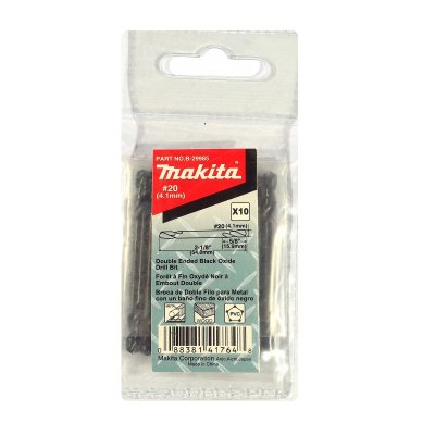 ดอกสว่าน 2 หัว HSS #20 (สำหรับรีเว็ท NO.5) MAKITA รุ่น MPB-29985 (10PCS/1PAC)