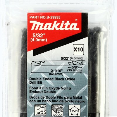 ดอกสว่าน 2 หัว HSS 5/32"x2-3/16" MAKITA รุ่น MPB-29935 (10PCS/1PAC)