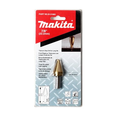 ดอกสว่านขั้นบันได 7/8" ร่องตรง TI-N MAKITA รุ่น MPB-31083