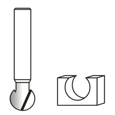 ดอกหัวบอล (Ball Groove Bit) ก้าน MAKITA รุ่น MPD-49591 (1/2"/3/8"/3/4"/5/8")