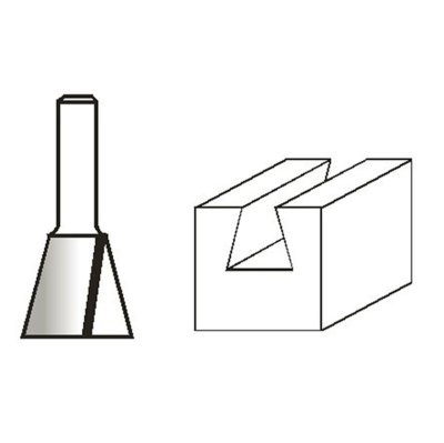 ดอกหางปลา (Dovetail Bit) ก้าน MAKITA รุ่น MPD-49529 ขนาด 1/4"–19/32"