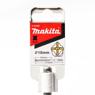 ดอกเจาะปูน MAKITA SDS-PLUS ขนาด 10X210 มม. รุ่น B-62686