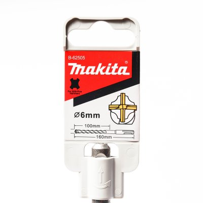 ดอกเจาะปูน MAKITA SDS-PLUS ขนาด 6X160 มม. รุ่น B-62505