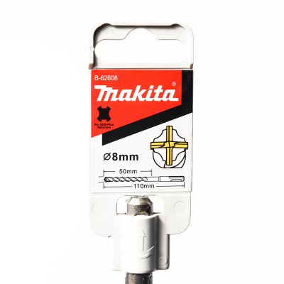 ดอกเจาะปูน MAKITA SDS-PLUS ขนาด 8X110 มม. รุ่น B-62608