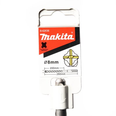 ดอกเจาะปูน MAKITA SDS-PLUS ขนาด 8X260 มม. รุ่น B-62636