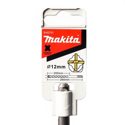 ดอกเจาะปูน SDS-PLUS MAKITA รุ่น B-62751 (12X260 มม.)