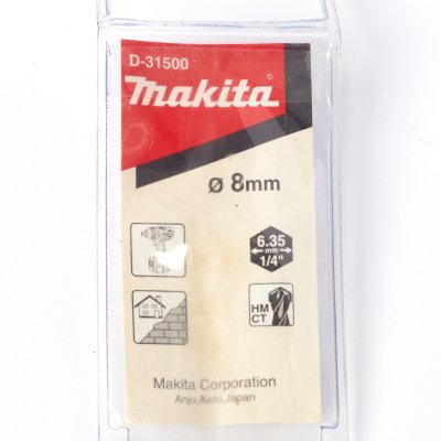 ดอกเจาะปูนก้านหกเหลี่ยม 8X100มม. MAKITA รุ่น D-31500