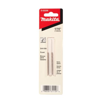 ดอกเจาะเหล็ก HSS-G MAKITA รุ่น MPD-22230 ขนาด 1/16"-9/64" (2 ดอก)