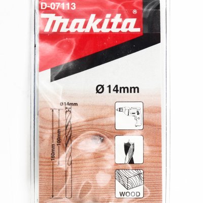 ดอกเจาะไม้ก้านกลม MAKITA รุ่น D-07113 (14X160 มม.)