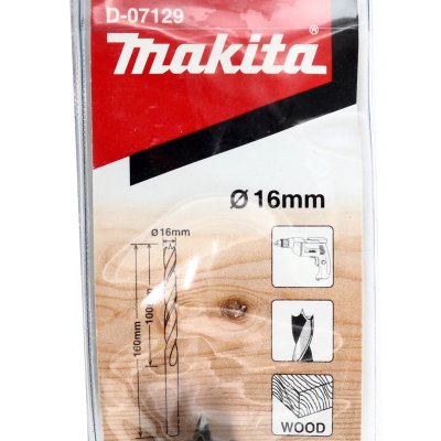 ดอกเจาะไม้ก้านกลม MAKITA รุ่น D-07129 (16X160 มม.)