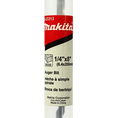 ดอกเจาะไม้เกลียว (Auger Bit) MAKITA รุ่น MPD-23313 ยาว 8" ขนาด 1/4"-1/2"-3/8"