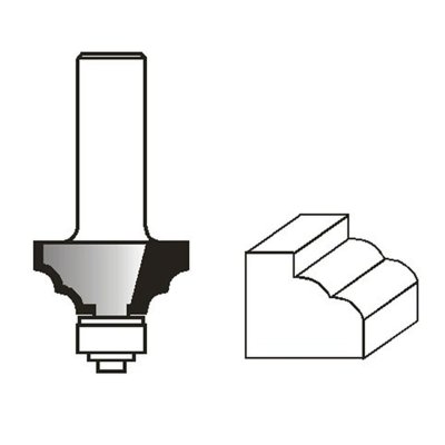 ดอกเร้าเตอร์ DOUBLE ROUNDOVER BIT MAKITA รุ่น MPD-49909
