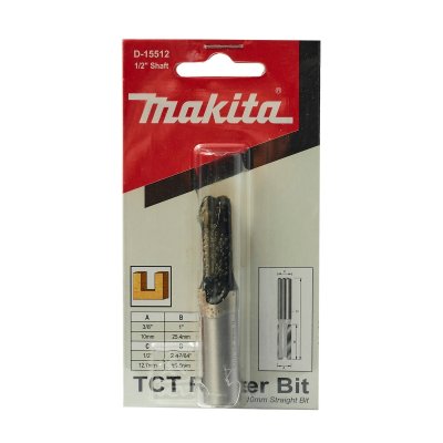 ดอกเร้าเตอร์ STRAIGHT MAKITA รุ่น MP3601B503 ขนาด 10E (1/2") สำหรับเครื่อง 3601B