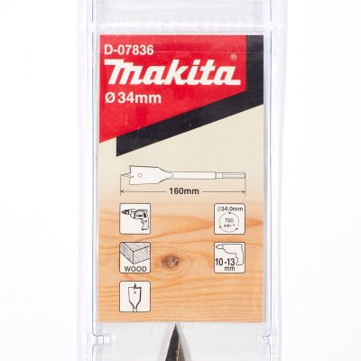 ดอกใบพายเจาะไม้ MAKITA 34 x 150 มม. รุ่น D-07836