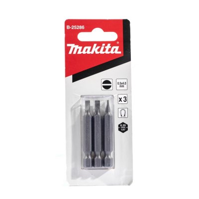 ดอกไขควงปากแบน SL-4.0 MAKITA 50 มม. ชุด 3 ดอก รุ่น MPB-25286