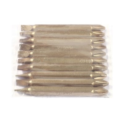 ดอกไขควงสองหัว แฉก+แบน X65 (10 ดอก/ชุด) MAKITA รุ่น MP000589B