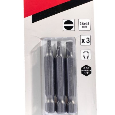 ดอกไขควงแบน SL-4.5x50MM MAKITA รุ่น MPB-25292 (3ดอก/ชุด)