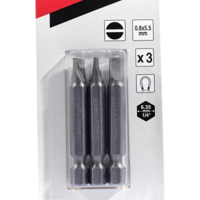 ดอกไขควงแบน SL-5.5x50MM MAKITA รุ่น MPB-25301 (3ดอก/ชุด)