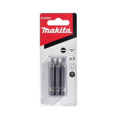 ดอกไขควงแบน SL-5.5x50MM MAKITA รุ่น MPB-25301 (3ดอก/ชุด)