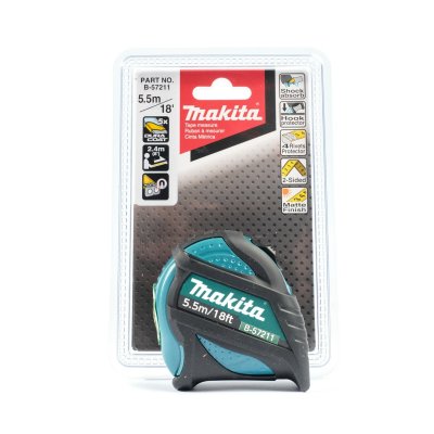 ตลับเมตร MAKITA 5.5 ม. x 25 มม. หน่วยมิล/นิ้ว รุ่น MPB-57211