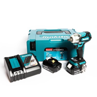 บล็อกไร้สาย MAKITA 1/2" 18V 580N.m (แบตเตอรี่ 5.0Ah x2) รุ่น DTW300RTJ