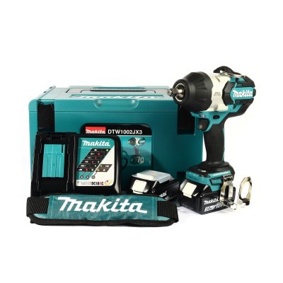 บล๊อกไร้สาย MAKITA 1/2" 18V+สายสะพาย รวมชุดแบต รุ่น DTW1002JX3