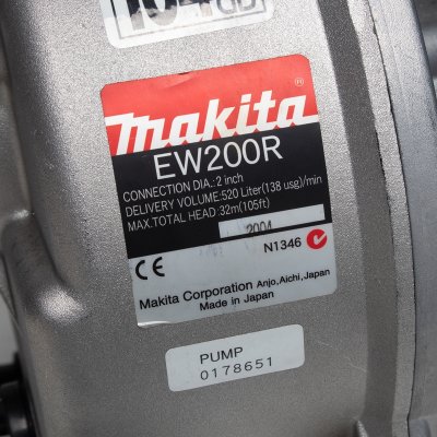 ปั๊มน้ำเครื่องยนต์ 2 นิ้ว 3.5HP MAKITA รุ่น EW-200R