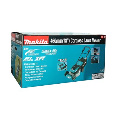 รถเข็นตัดหญ้าไร้สาย MAKITA 460MM เดินเอง 18Vx4 ไม่รวมแบต รุ่น DLM462Z