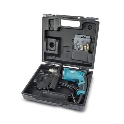 สว่านกระแทกไฟฟ้า MAKITA 13 มม. 430W พร้อมกล่องและอุปกรณ์ รุ่น M8103KX1B