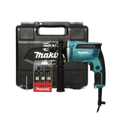 สว่านกระแทกไฟฟ้า MAKITA 13 มม. 430W พร้อมกล่องและอุปกรณ์ รุ่น M8103KX1B
