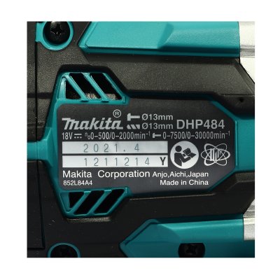 สว่านกระแทกไร้สาย 2 ระบบ BL (ไม่รวมแบตเตอรี่) MAKITA รุ่น DHP484Z