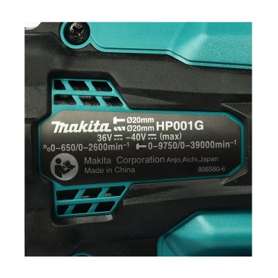 สว่านกระแทกไร้สาย 40V MAKITA รุ่น HP001GZ01 (เฉพาะเครื่อง)
