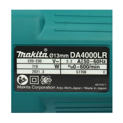 สว่านหัวงอไฟฟ้า MAKITA 1/2" (710 W) รุ่น DA4000LR
