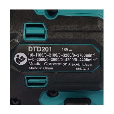 สว่านอิมแพคไร้สาย MAKITA 18V BL (ไม่รวมแบตเตอรี่) รุ่น DTD201Z