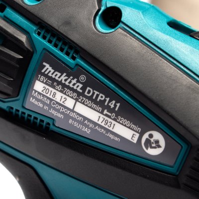 สว่านไขควงกระแทกไร้สาย 4 โหมด MAKITA 18V (ไม่รวมแบตเตอรี่) รุ่น DTP141Z