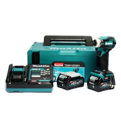 สว่านไขควงกระแทกไร้สาย MAKITA 40VMAX พร้อมแบต 2.5Ah x2 รุ่น TD001GD201