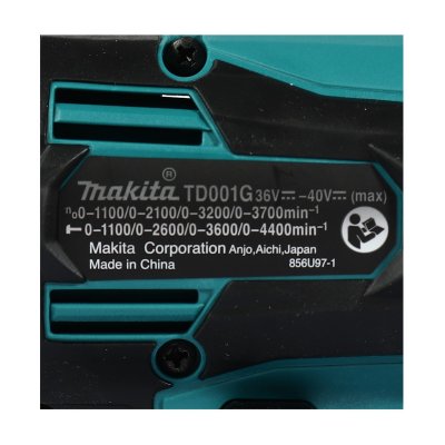 สว่านไขควงกระแทกไร้สาย MAKITA 40VMAX พร้อมแบต 2.5Ah รุ่น TD001GD101