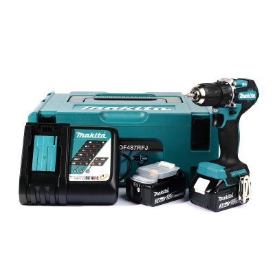 สว่านไขควงไร้สาย MAKITA 18V*3.0Ah BL ชุด รุ่น DDF487RFJ