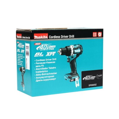 สว่านไขควงไร้สาย MAKITA 40VMAX ตัวเปล่า แรงบิด 65N.M รุ่น DF002GZ