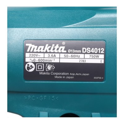 สว่านไฟฟ้างานหนัก MAKITA รุ่น DS4012 กำลังไฟ 750W ขนาด 1/2 นิ้ว