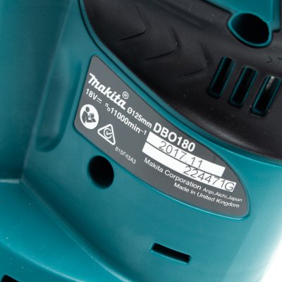 เครื่องขัดกระดาษทรายไร้สาย MAKITA 18V 5 นิ้ว รุ่น DBO180Z
