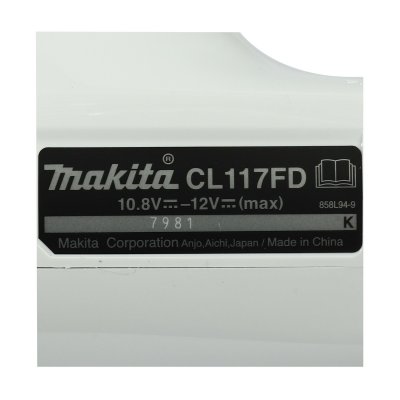 เครื่องดูดฝุ่นไร้สาย MAKITA 12V สีฟ้า แบตเตอรี่ในตัว รุ่น CL117FDX1